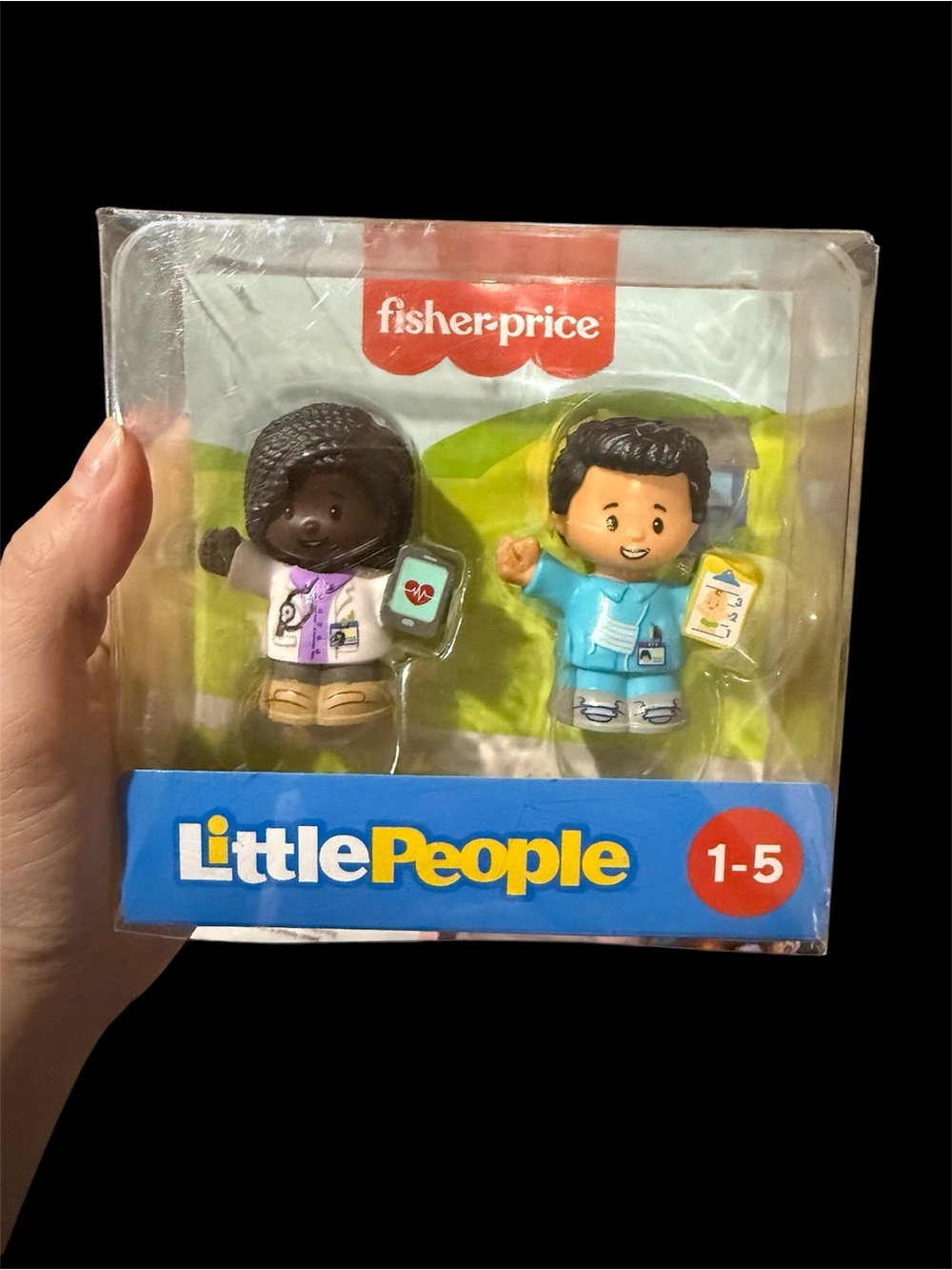 Fisher-Price Little People Doctor & Nurse Figures - NEW
